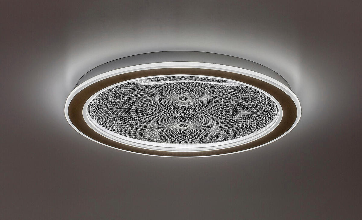 LED PLAFONJERA ZOFRAEL  - prozirna/zlatna, Dizajnerski, metal/plastika (51/6cm)