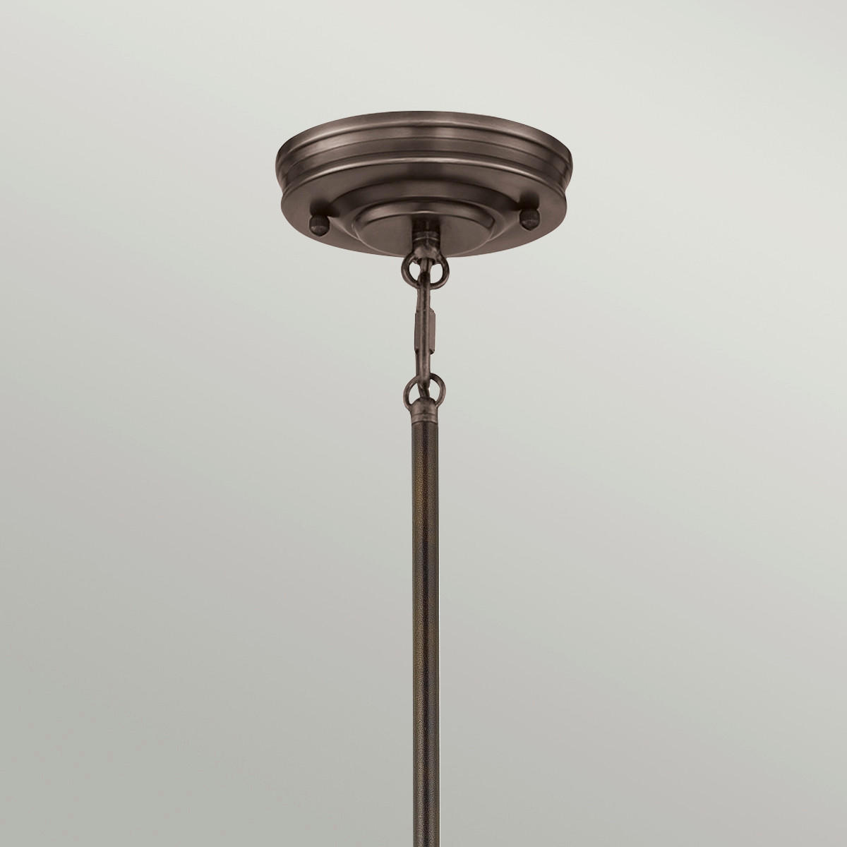 HÄNGELEUCHTE 20.3/31.4 cm    - Bronzefarben, Design, Glas/Metall (20.3/31.4cm) - Elstead Lighting