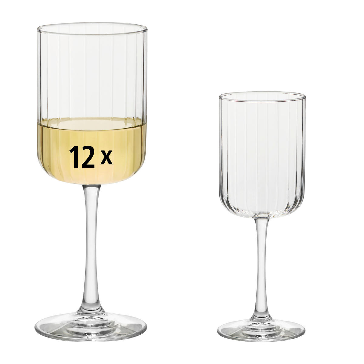 GLÄSERSET LINEAR  12-teilig  - Klar, Basics, Glas (8/21,5cm)