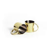 BECHERSET  2-teilig  - Goldfarben, Basics, Metall (13,7/8,9/9cm)