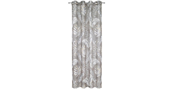 ÖSENVORHANG halbtransparent  - Taupe, Design, Textil (140/245cm) - Esposa