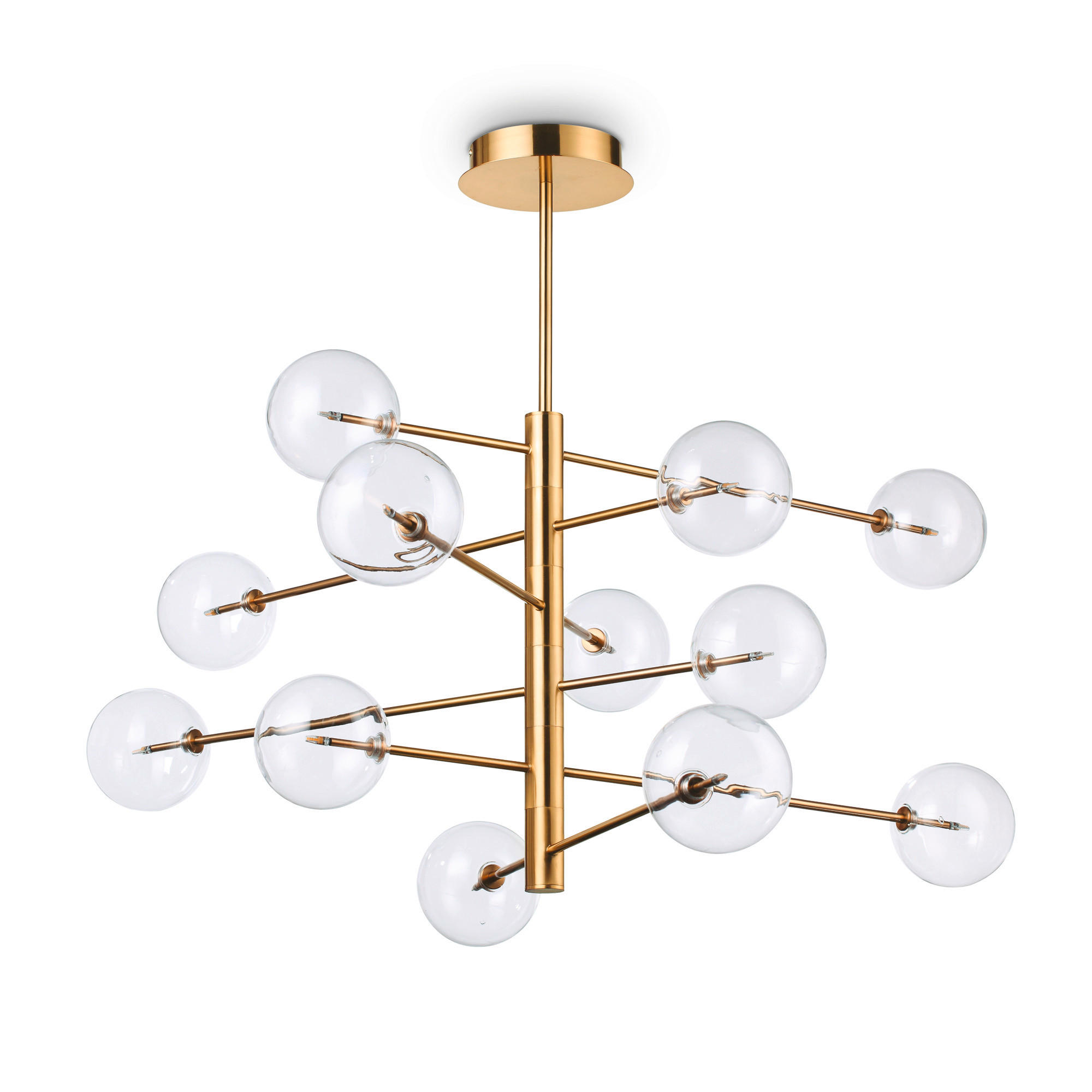 SVJETILJKA VISEĆA  128/91,5 cm      Equinoxe  - boje mjeda, Lifestyle, staklo/metal (128/91,5cm)