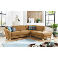 ECKSOFA Senfgelb Flachgewebe  - Senfgelb/Naturfarben, KONVENTIONELL, Holz/Textil (257/212cm) - Sit & More