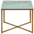 COUCHTISCH in Metall, Glas 50/50/42 cm - Messingfarben/Weiß, Design, Glas/Metall (50/50/42cm) - Ambia Home COUCHTISCH in Metall, Glas 50/50/42 cm - Messingfarben/Weiß, Design, Glas/Metall (50/50/42cm) - Ambia Home