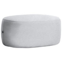 HOCKER in Textil Hellgrau  - Hellgrau/Schwarz, MODERN, Kunststoff/Textil (88/43/66cm) - Hom`in