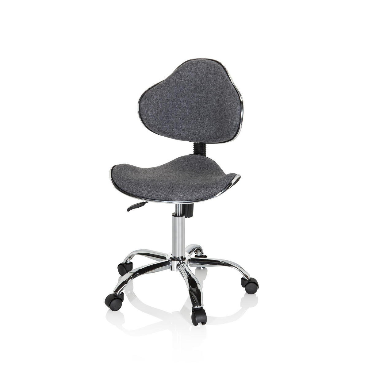JUGENDDREHSTUHL Grau  - Grau, Basics, Kunststoff (47/87-98/49cm)