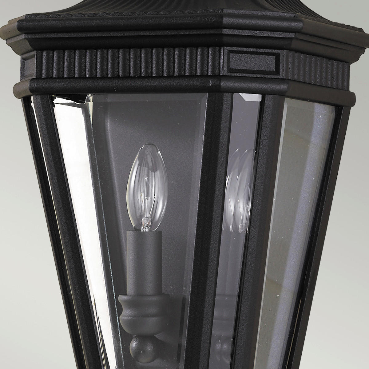 VÄGGLAMPA FÖR UTOMHUS - svart, Klassisk, metall/glas (24.1/40.6 /15.2cm) - Elstead Lighting