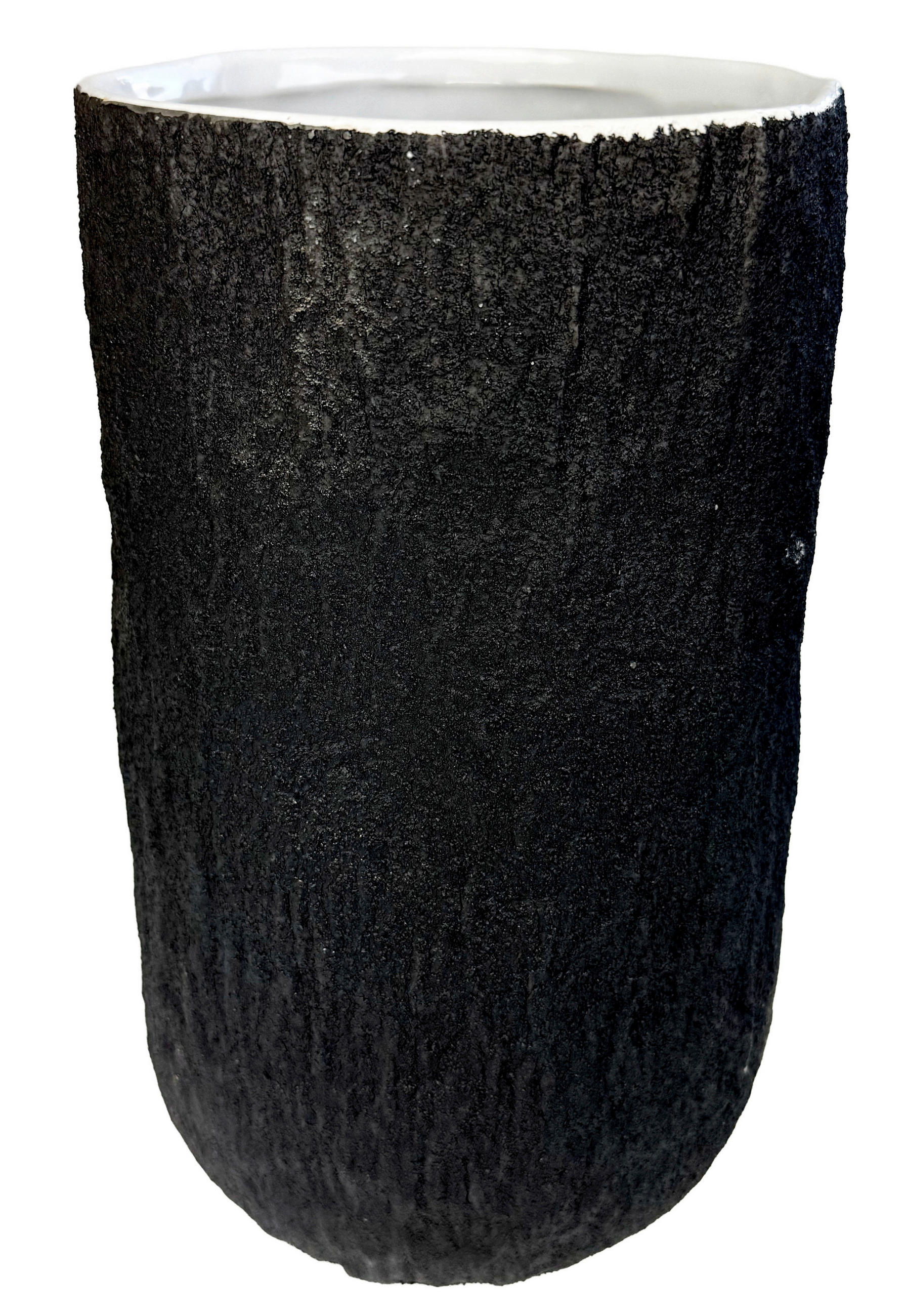 VÁZA, keramika, 27 cm - černá, Basics, keramika (16/27/16cm)