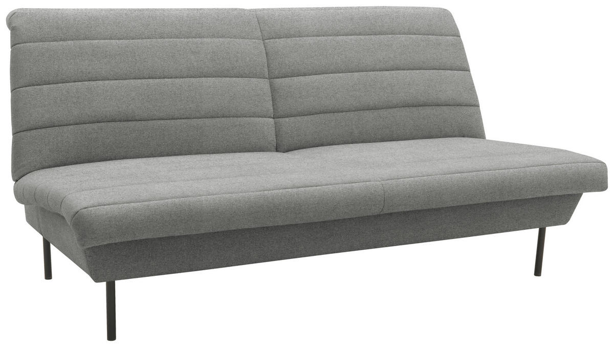 2-SITZER-SOFA in Graubraun  - Graubraun/Schwarz, Design, Textil/Metall (185/92/103cm) - LOOKS by W.Joop