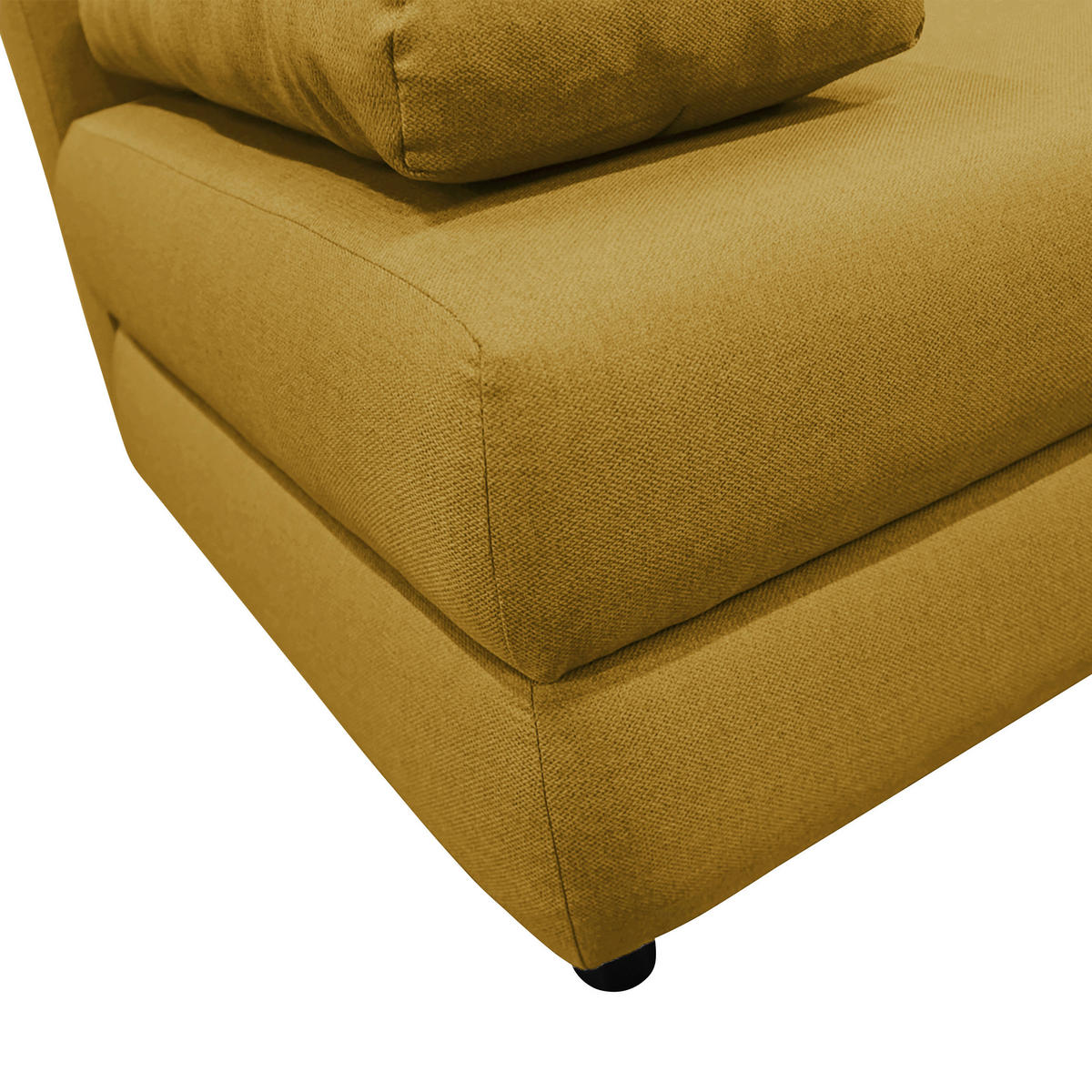SCHLAFSOFA Webstoff Gelb  - Gelb/Schwarz, Design, Kunststoff/Textil (200/88/87cm) - P & B