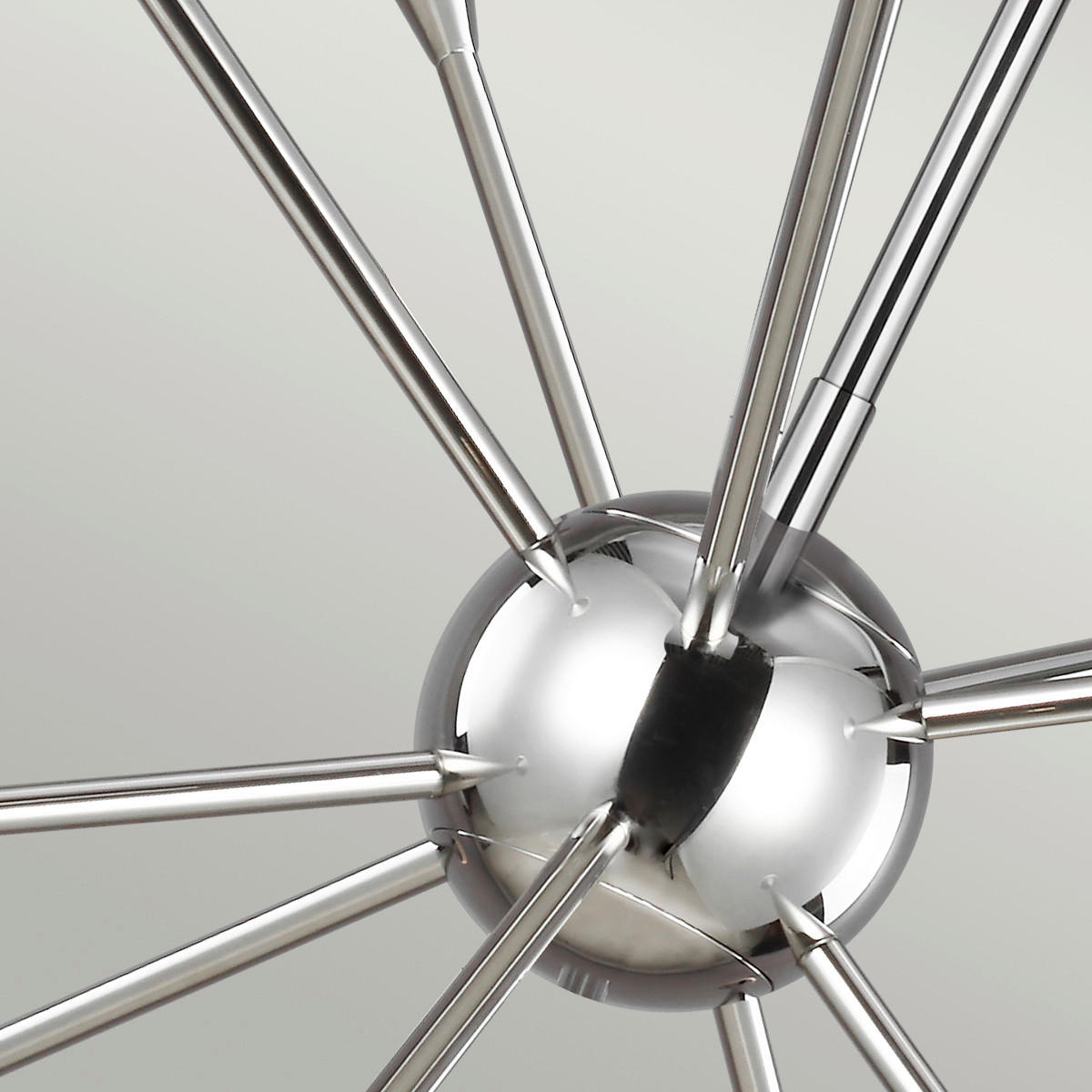 TAKKRONA Elstead Jax 70.5/47.7 cm  - nickelfärgad, Design, metall/glas (70.5/47.7cm) - Elstead Lighting
