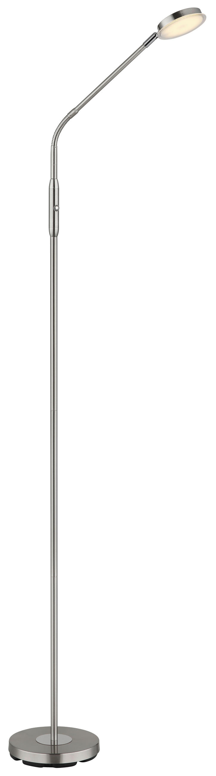 LED-STEHLEUCHTE 52/20/173 cm    - Klar/Schwarz, Design, Kunststoff/Metall (52/20/173cm) - Globo