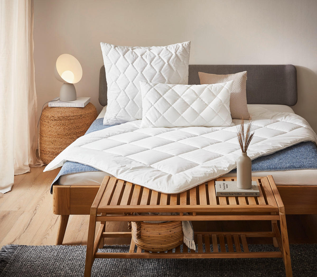 CELOROČNÁ PRIKRÝVKA, 135/200 cm, polyester - šampanská, Basics, textil (135/200cm) - Billerbeck