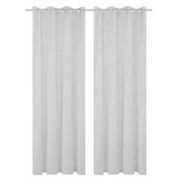 ÖSENVORHANG halbtransparent  - Grau, Basics, Textil (140/160cm)