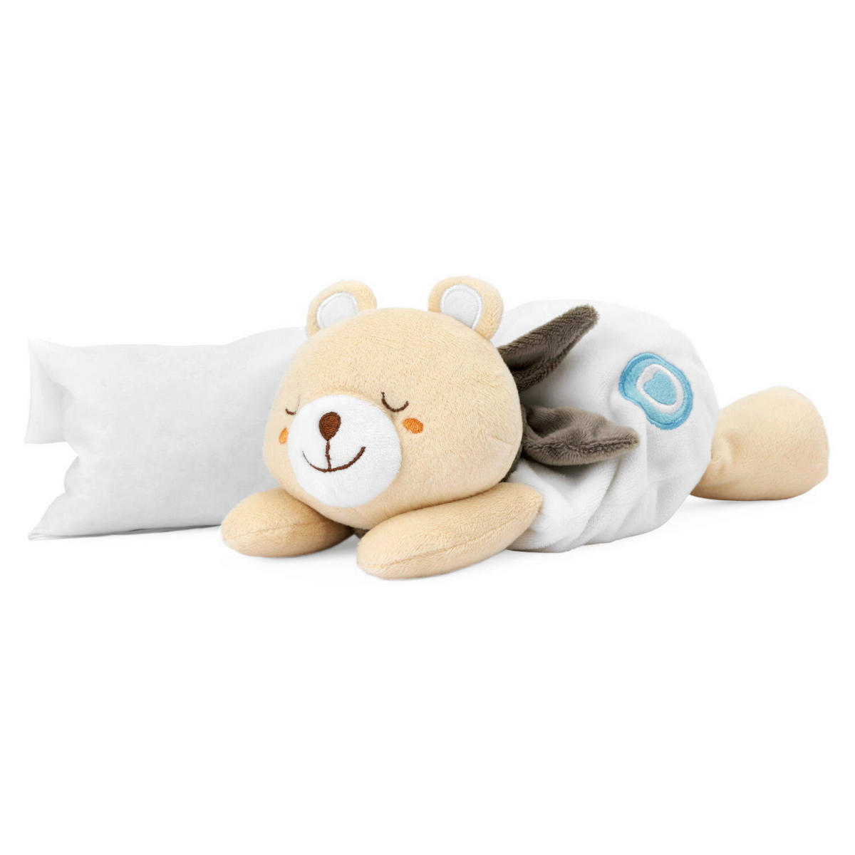 WÄRMETIER Kuschelbär  - Beige/Weiß, Basics, Textil (23/11/14cm) - Chicco