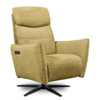 RELAXSESSEL in Textil Hellgrün  - Schwarz/Hellgrün, Design, Textil/Metall (77/107/88cm) - Livetastic