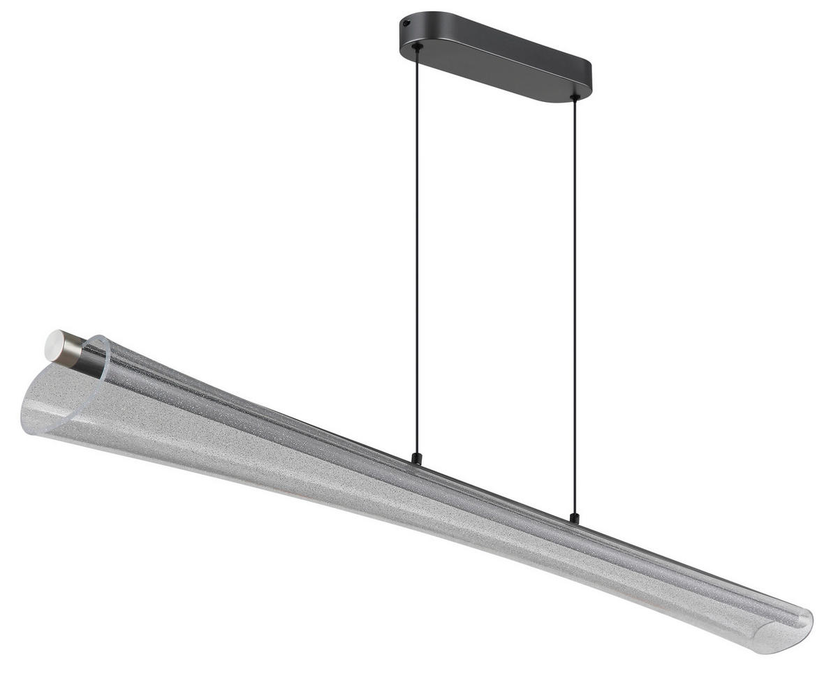 LED-HÄNGELEUCHTE 121/13,5/120 cm  - Klar/Anthrazit, Design, Kunststoff/Metall (121/13,5/120cm) - Globo