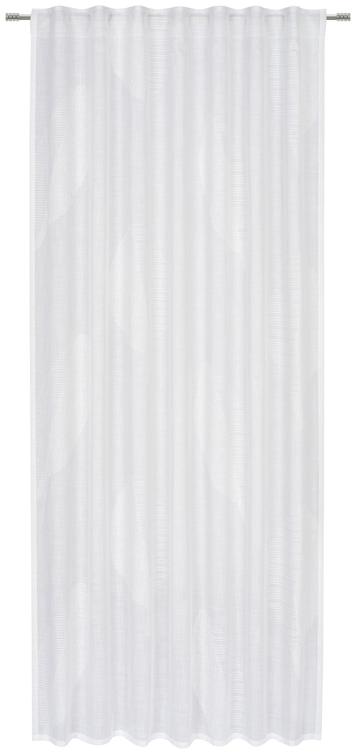 FERTIGVORHANG transparent  - Weiß, Natur, Textil (140/245cm) - Esposa