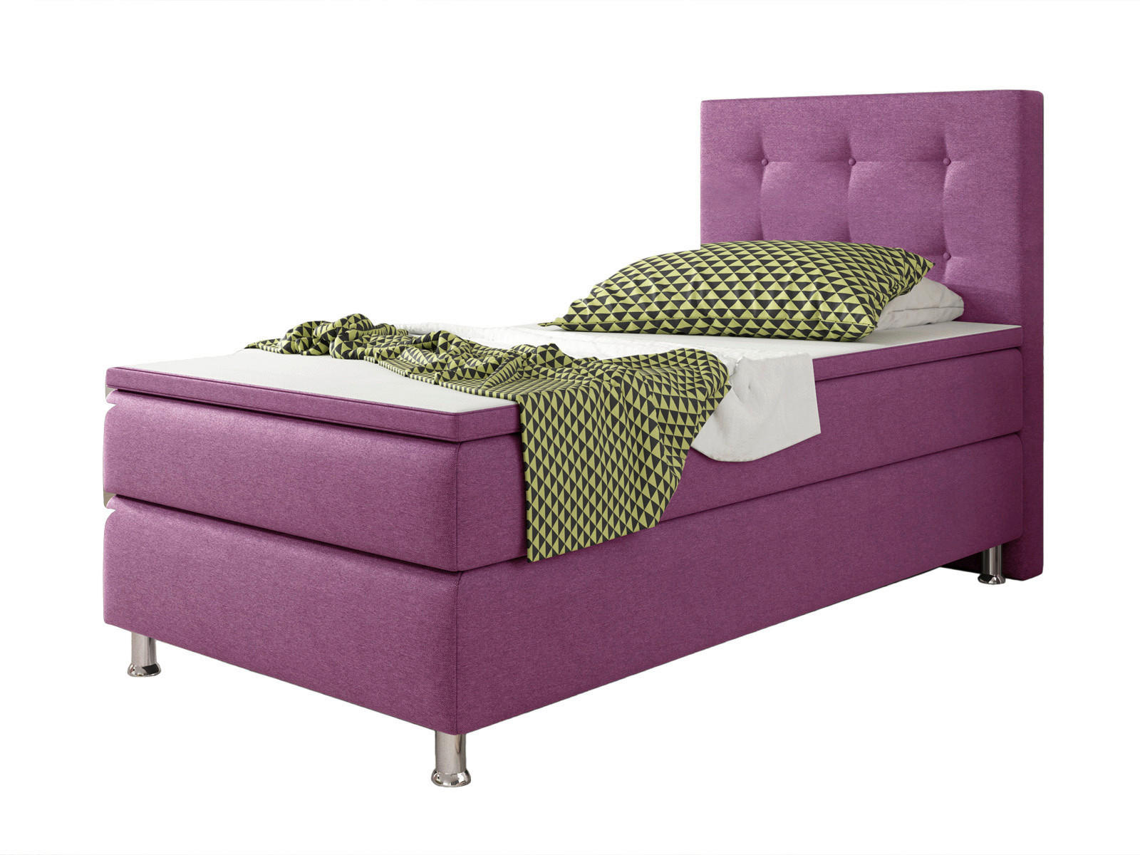 Boxspringbett mit Topper 90x200 cm Köln-F