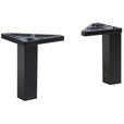 FUßSET  10 cm  - Schwarz, MODERN, Kunststoff (10cm) - Xora