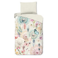 BETTWÄSCHE HIP Satin, Makosatin 140/200 cm  - Multicolor/Creme, Basics, Textil (140/200cm)