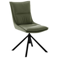 STUHL drehbar  Beinauswahl, Stoffauswahl, Typenauswahl, Sitzfläche 360° drehbar, automatische Rückholfunktion beschichtet, Mikrofaser  Schwarz, Olivgrün  - Schwarz/Olivgrün, Design, Textil/Metall (49/90/65cm) - Novel