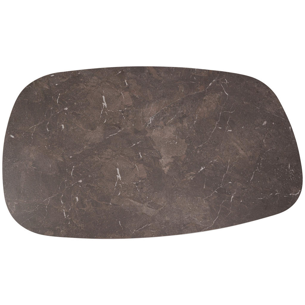 Thumbnail - Dieter Knoll Couchtisch, Anthrazit, Dunkelbraun, Metall, Keramik, Säule, Bodenplatte, 70x42x115 cm, Wohnzimmer, Wohnzimm...
