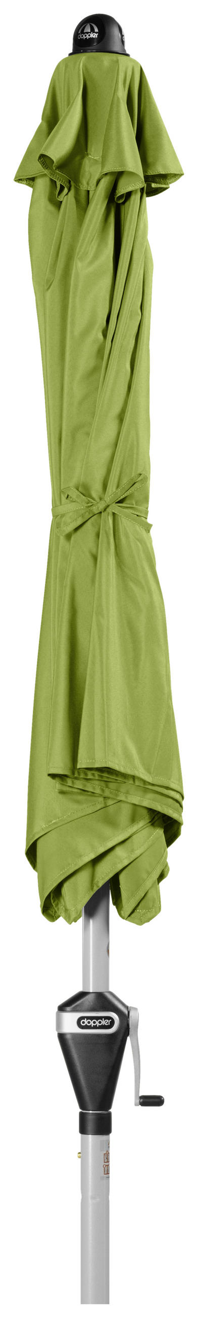 SONNENSCHIRM 210 cm Hellgrün  - Silberfarben/Hellgrün, Basics, Textil/Metall (210/210cm) - Doppler