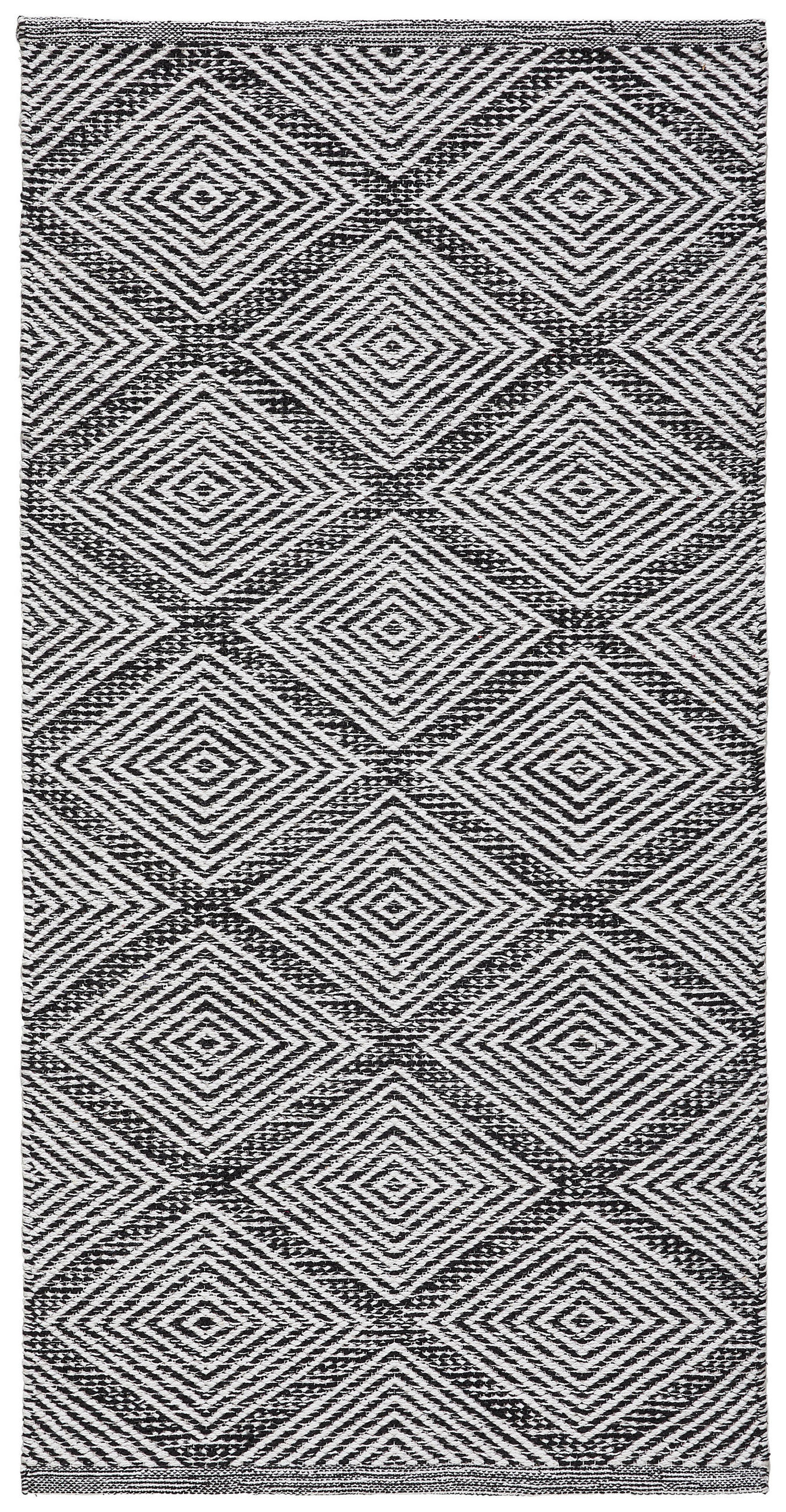 RONGYSZŐNYEG  Diamant Black  - fekete, Design, textil (60/120cm) - Linea Natura