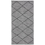 FLECKERLTEPPICH 60/120 cm Diamant Black Schwarz  - Schwarz, Design, Textil (60/120cm) - Boxxx