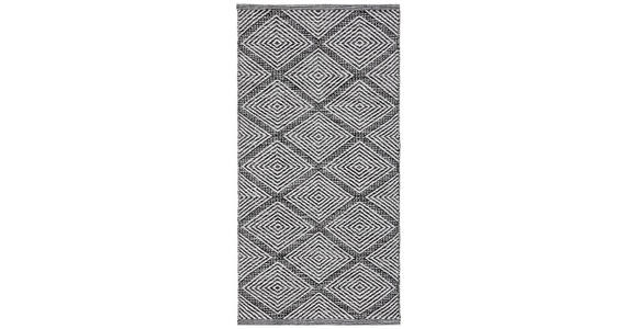 FLECKERLTEPPICH 60/120 cm Diamant Black Schwarz  - Schwarz, Design, Textil (60/120cm) - Boxxx
