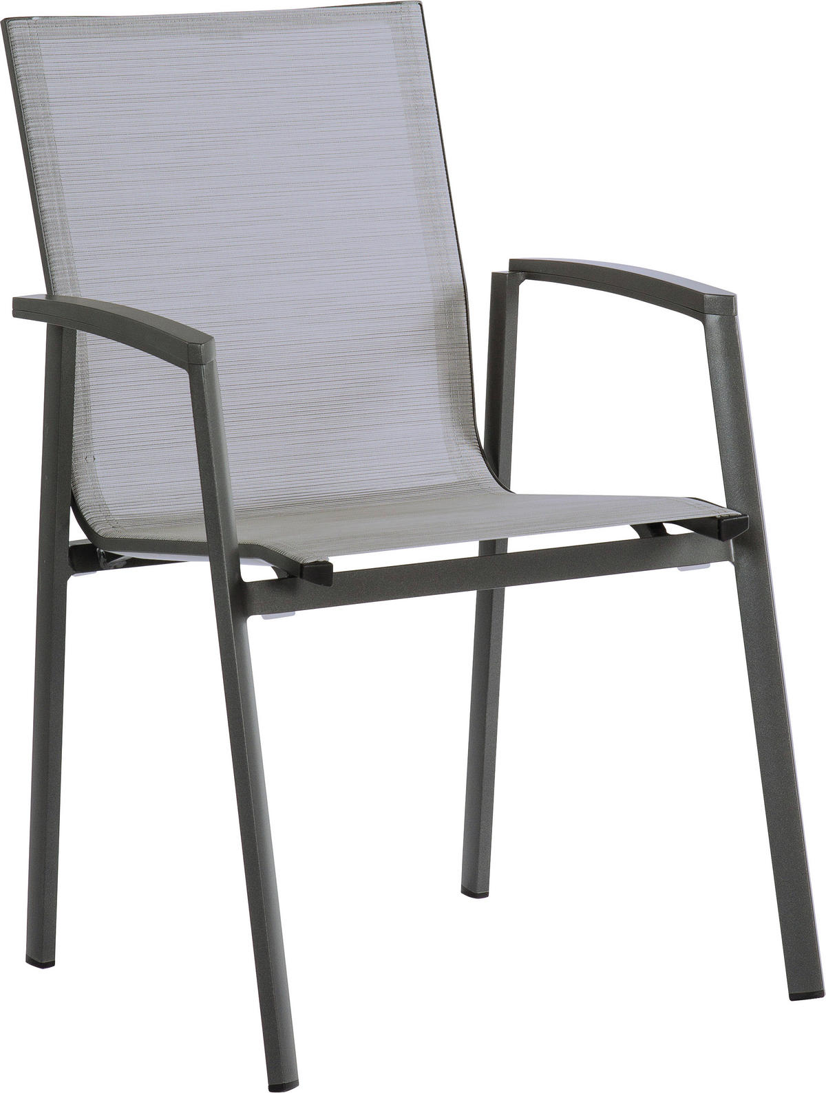 STAPELSESSEL in Metall, Textil Anthrazit, Silberfarben  - Anthrazit/Silberfarben, Basics, Textil/Metall (57/89/65cm) - Stern