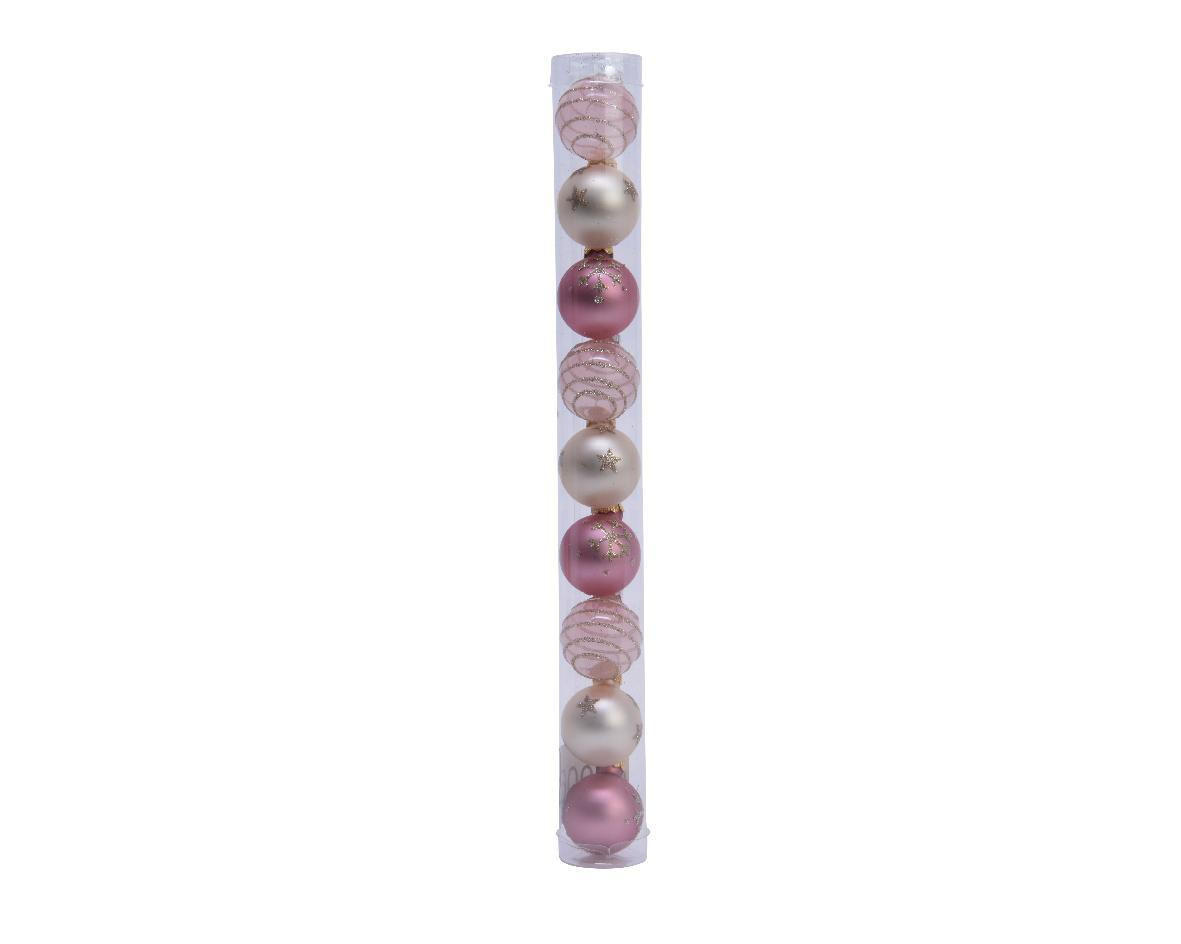 SET KUGLI ZA JELKU - Osnovno, staklo (19/15,5/32cm) - X-Mas