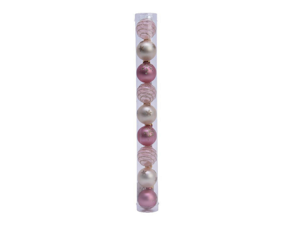 SET KUGLI ZA JELKU - Osnovno, staklo (19/15,5/32cm) - X-Mas