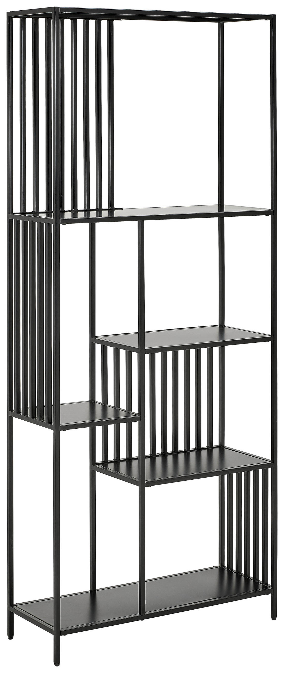 REGAL Schwarz  - Schwarz, Design, Metall (80/190/30cm) - Livetastic