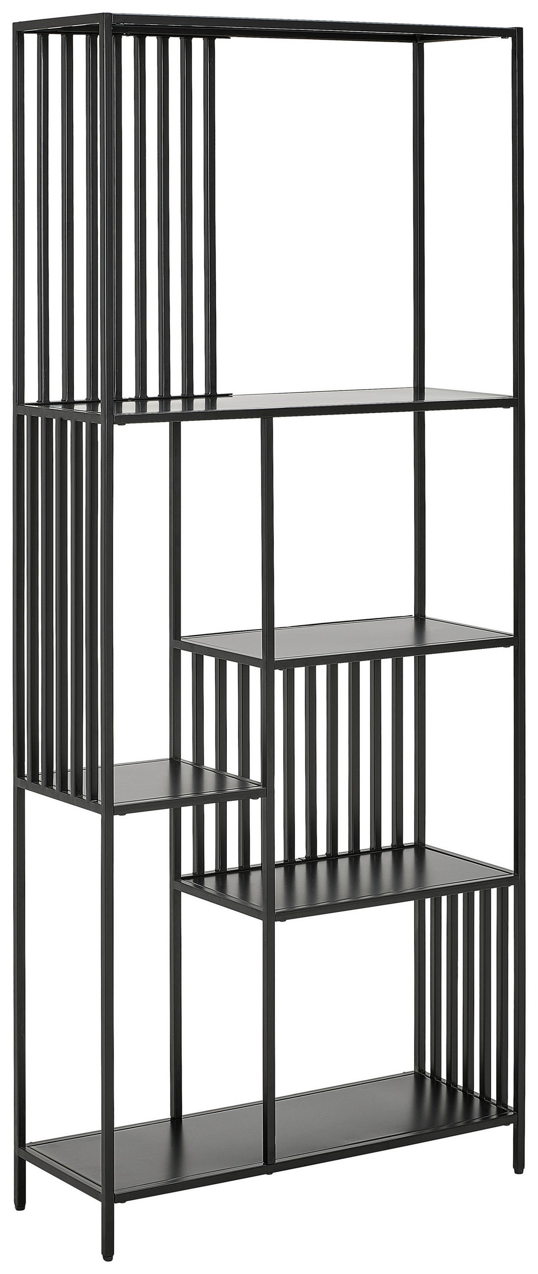 REGAL Schwarz  - Schwarz, Design, Metall (80/190/30cm) - Livetastic