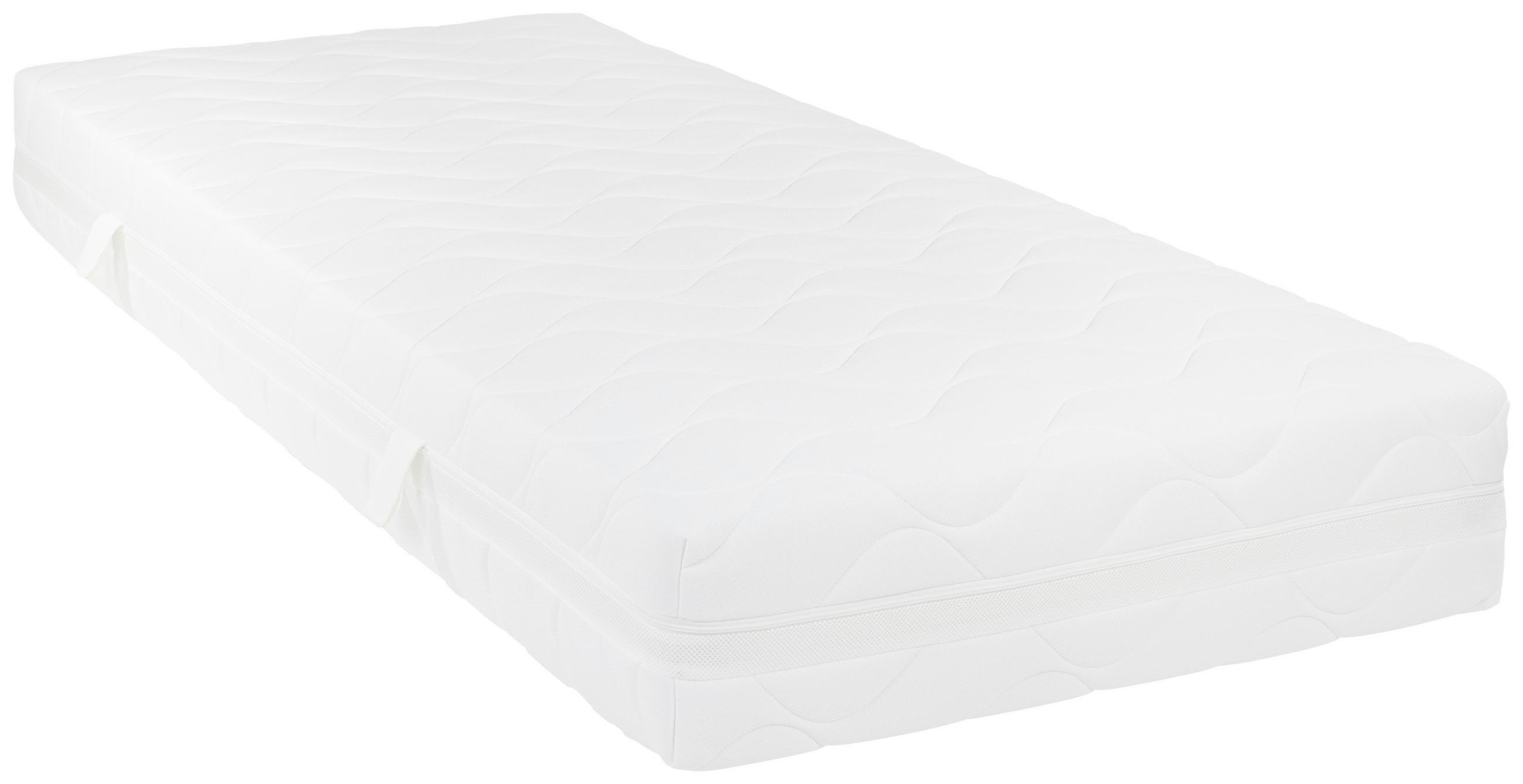 TASCHENFEDERKERNMATRATZE PHB LUX 7 ZONEN H3, 100/200 cm, Höhe ca. 23 cm, H3 = fest, 7-Zonen - Weiß, MODERN, Textil (100/200cm) - Livetastic