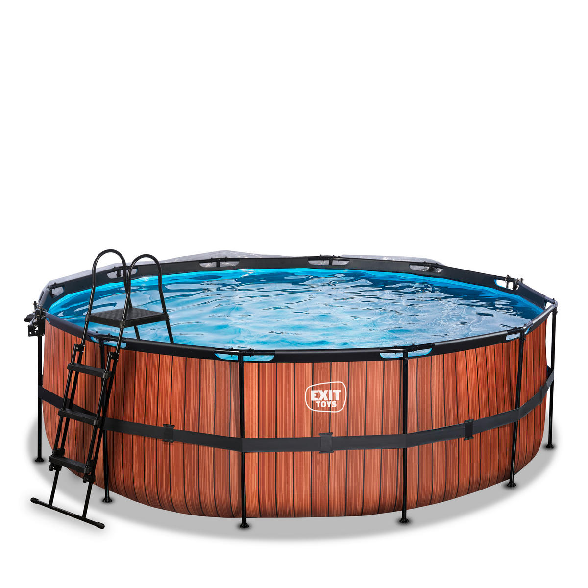 POOL SET 427/122 cm  - brun, Klassisk, plast (427/122cm) - EXIT Toys