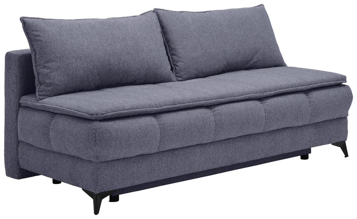 SCHLAFSOFA in Graublau  - Graublau, Design, Holz/Kunststoff (197/95/92cm) - Stylife