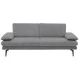 3-SITZER-SOFA in Velours Salbeigrün  - Salbeigrün/Beige, Design, Textil/Metall (222/89/104cm) - Dieter Knoll