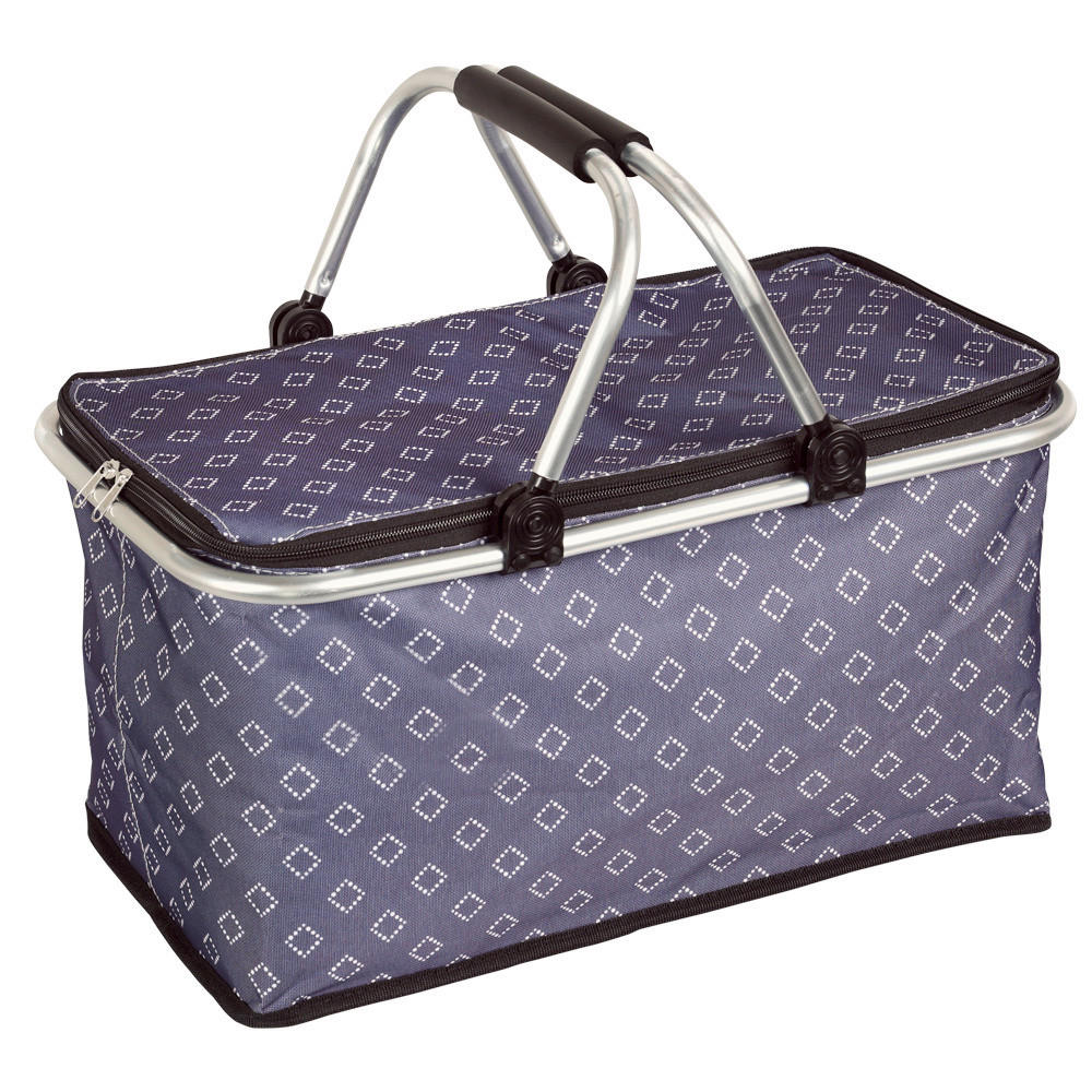 EINKAUFSKORB  - Blau, Basics, Textil/Metall (50/29/25.5cm) - Kesper