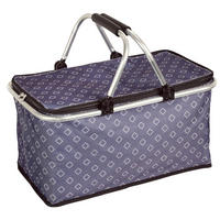 EINKAUFSKORB  - Blau, Basics, Textil/Metall (50/29/25.5cm) - Kesper