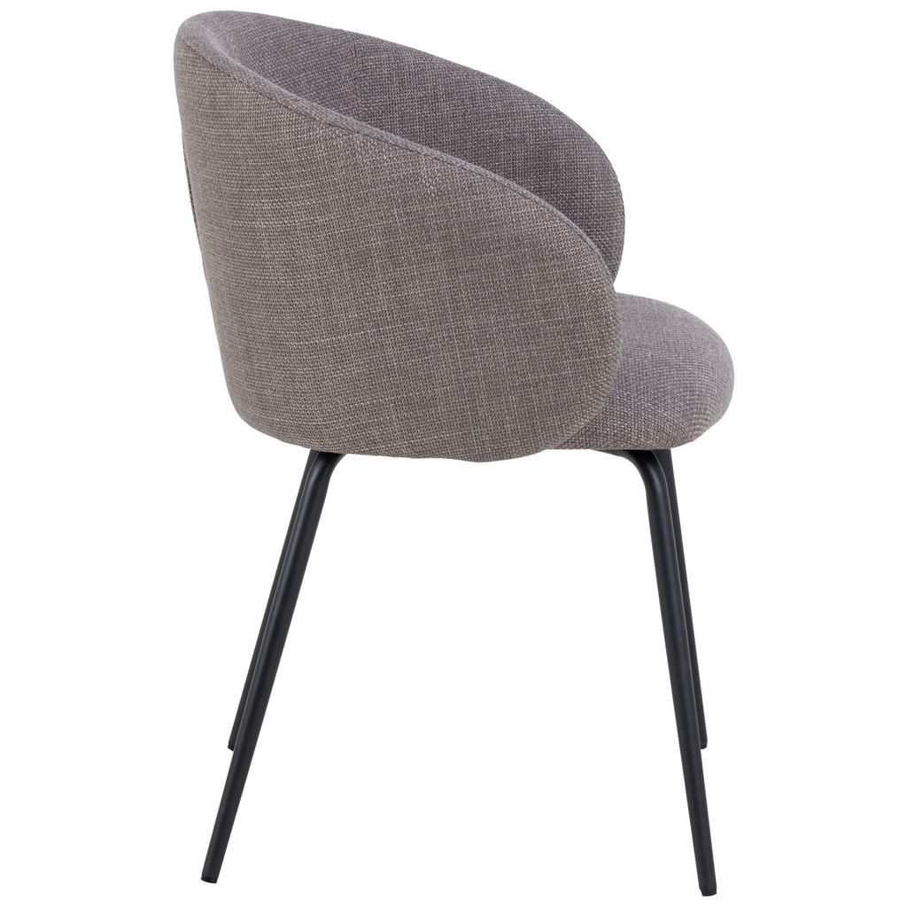 Thumbnail - Mid.you Armlehnstuhl, Hellgrau, Metall, Textil, Rundrohr, 55.5x79x55 cm, FSC Mix, Esszimmer, Stühle, Esszimmerstühle, Ar...