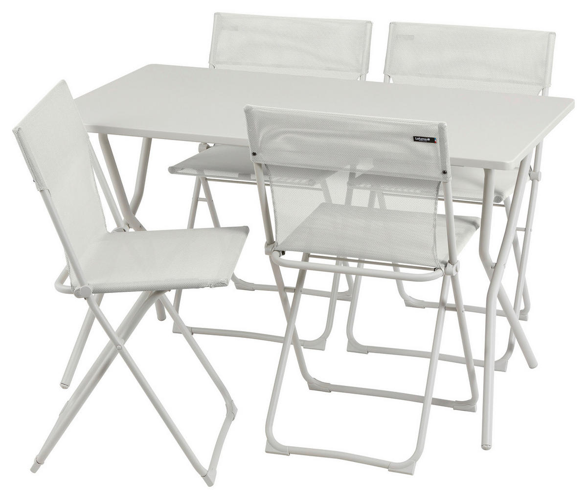 GARTENKLAPPTISCH 120/70/72 cm Metall rechteckig  - Beige, Basics, Metall (120/70/72cm) - Lafuma Mobilier