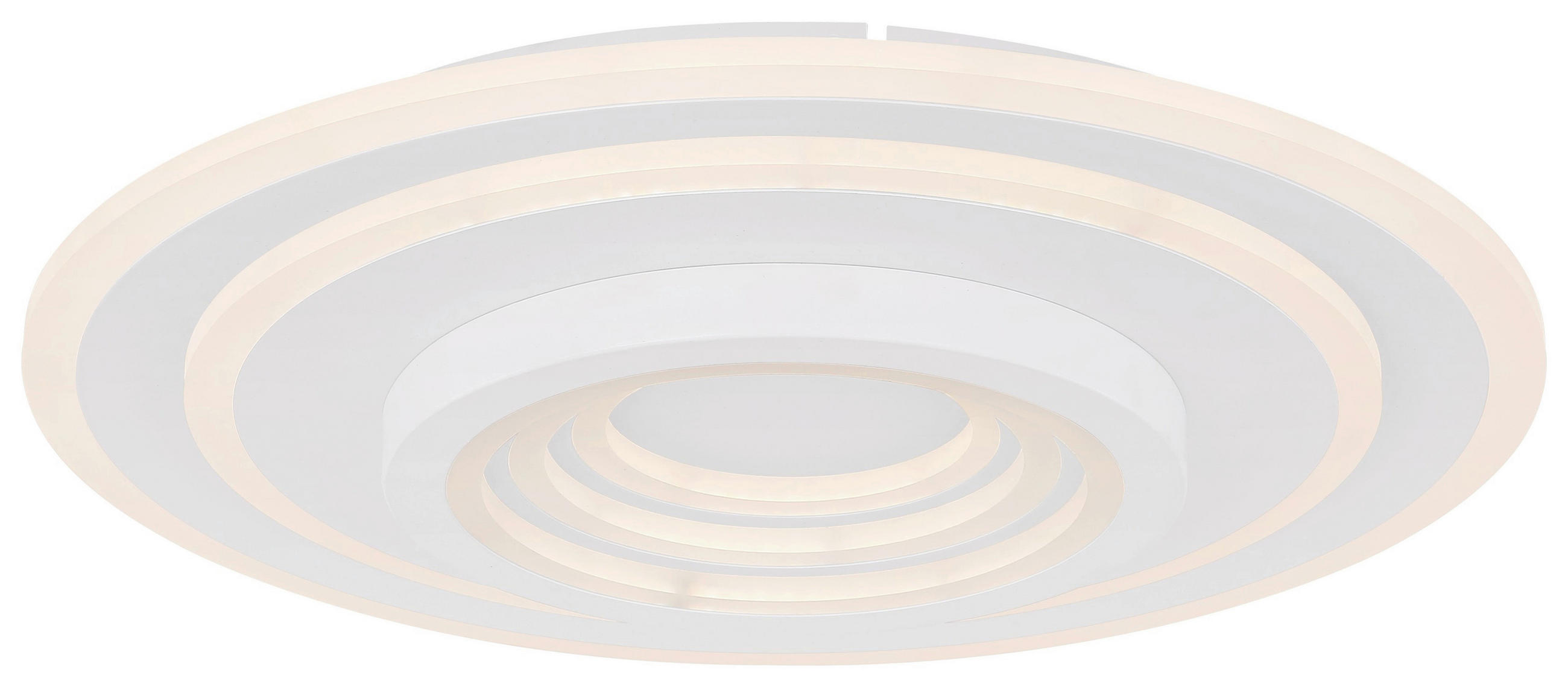 LED-DECKENLEUCHTE Bafur 49,5/7 cm   - Weiß, Design, Kunststoff/Metall (49,5/7cm) - Globo