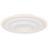 LED-DECKENLEUCHTE Bafur 49,5/7 cm   - Weiß, Design, Kunststoff/Metall (49,5/7cm) - Globo