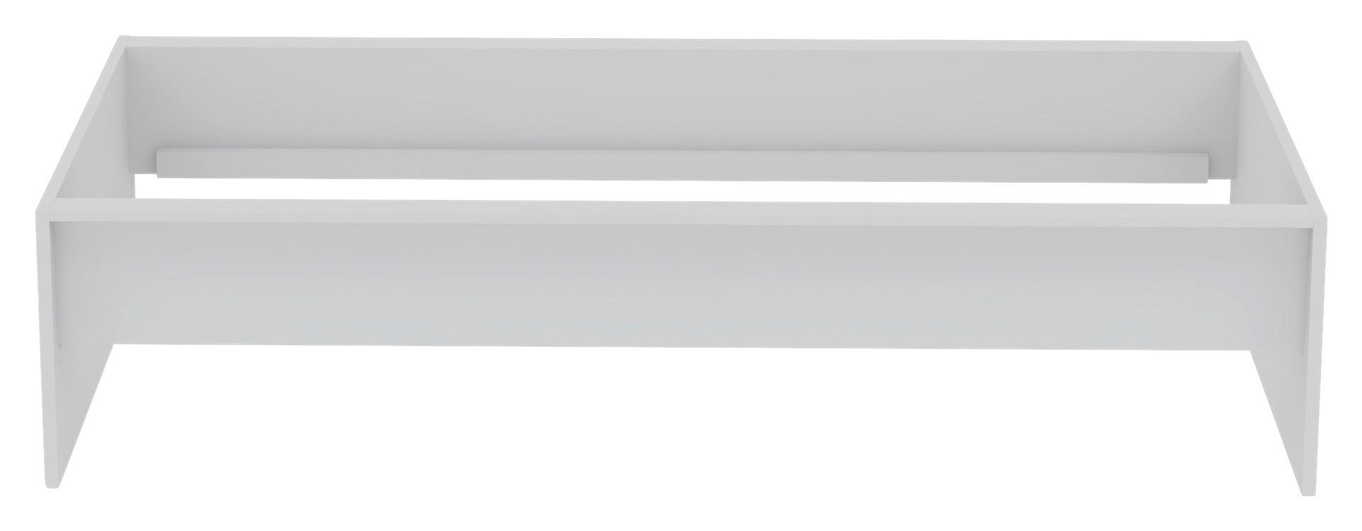 POSTEĽNÝ RÁM, 90/200 cm - biela, Konventionell, kompozitné drevo (90/200cm) - Hom`in