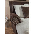 XXL-SESSEL - Dunkelbraun/Beige, ROMANTIK / LANDHAUS, Holz/Textil (125/102/138cm) - Landscape