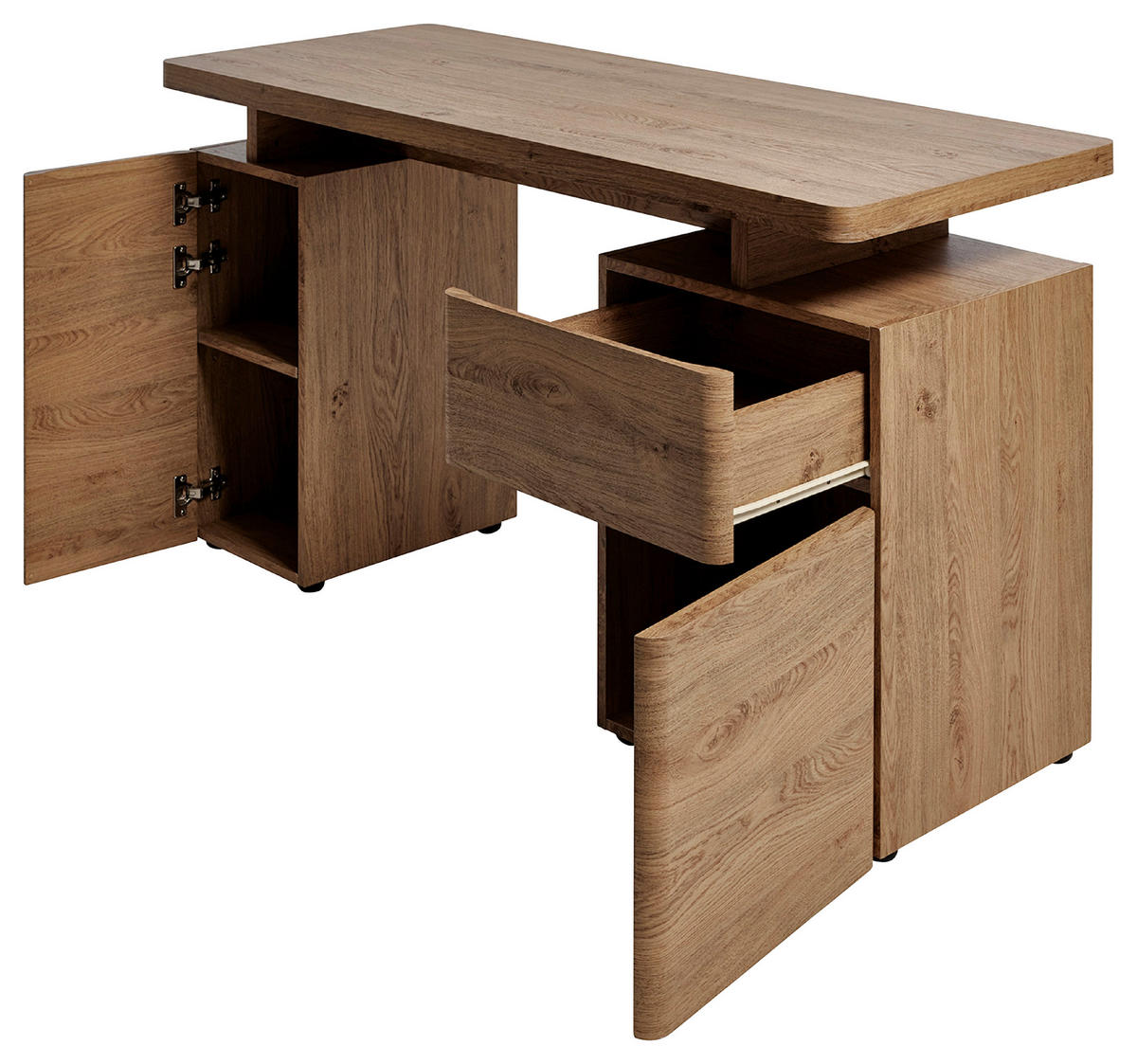 SCHREIBTISCH 135/55/76 cm  in Eichefarben  - Eichefarben, Modern, Holzwerkstoff (135/55/76cm) - MID.YOU