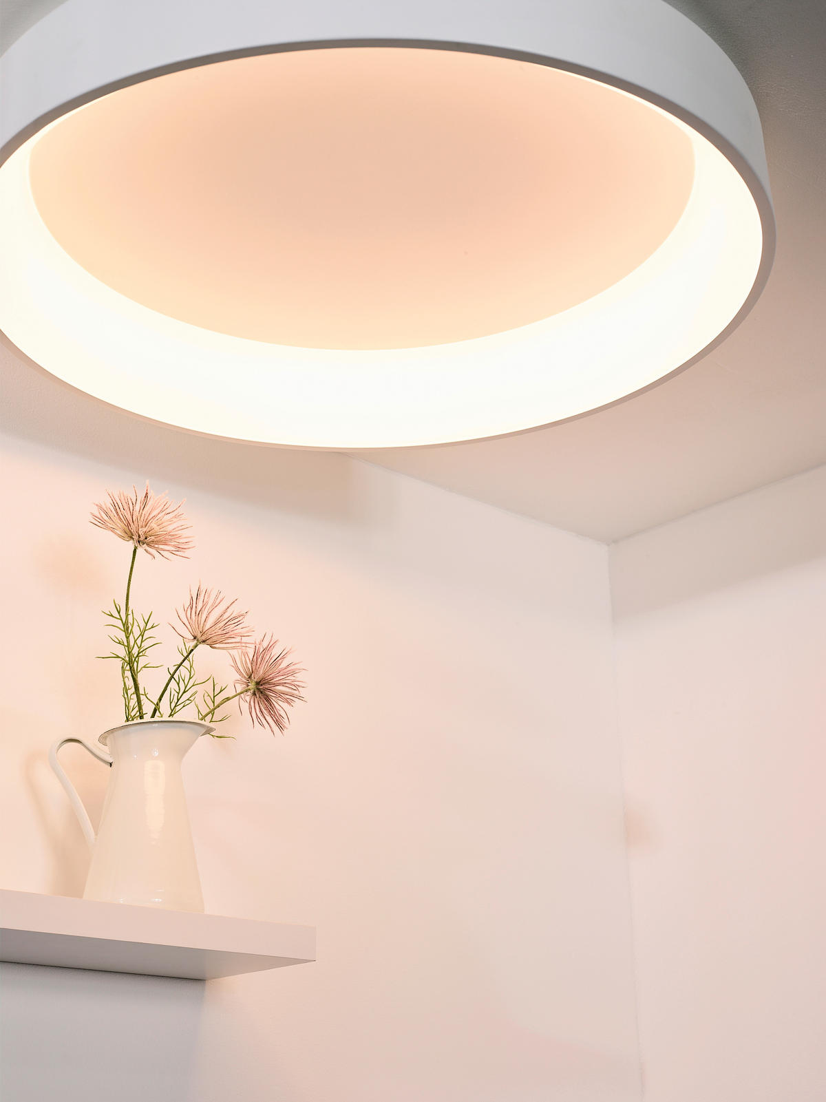LED-DECKENLEUCHTE 80/80/13 cm   - Weiß, Basics, Metall (80/80/13cm) - Lucide